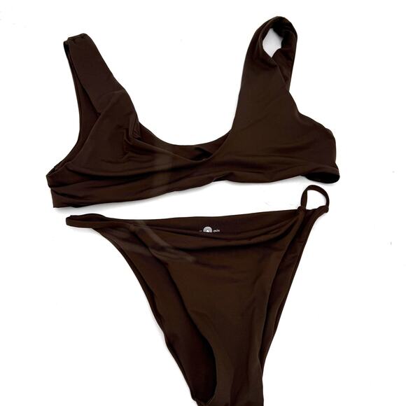 Toast Swim Women's Brown Bikini Swimsuit Size Medium - Picture 1 of 5